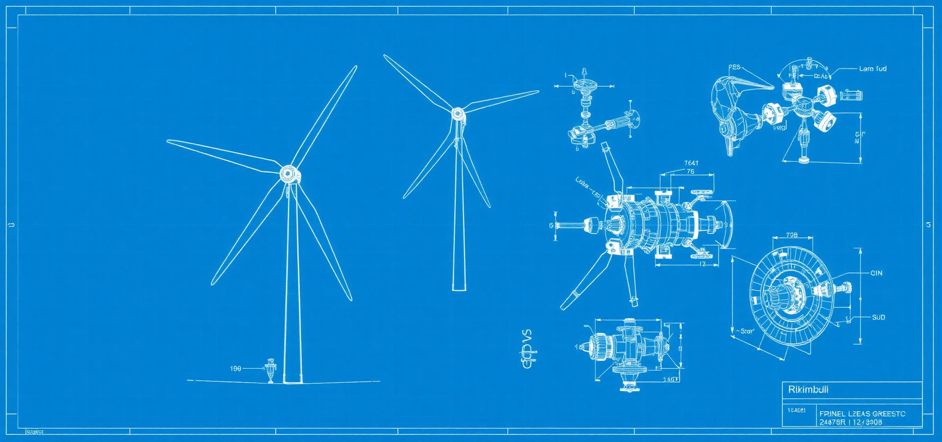 Blueprint d'éolienne low-tech d'inspiration Rikimbili